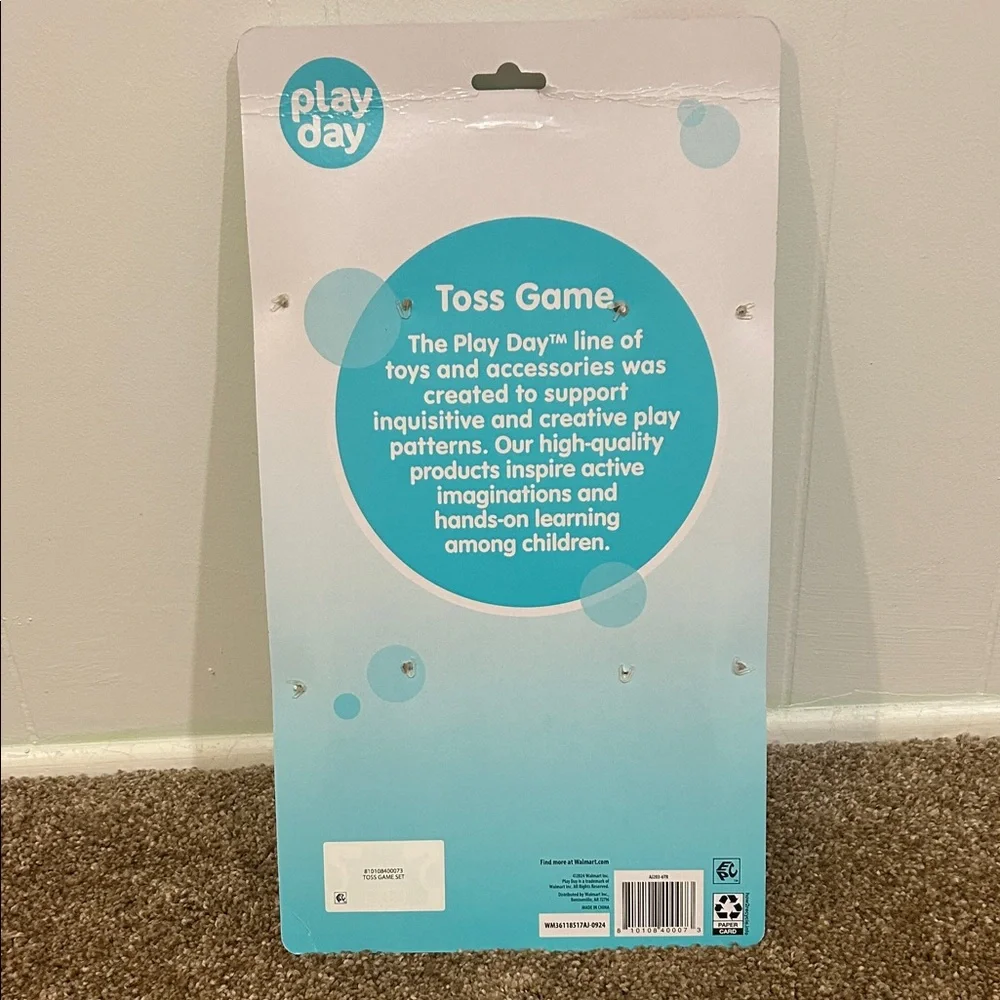 ⚡️ Walmart Play Day Green and Blue Toss Game NWT